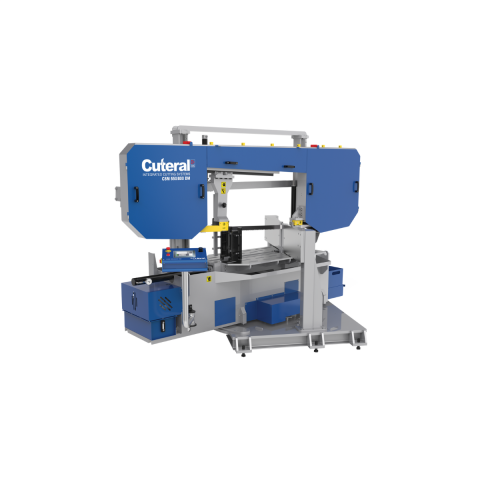 Cuteral CSM 550 800 DM Yarı Otomatik Çift  Yön Açılı Hidrolik Sütunlu Testere Tezgahı