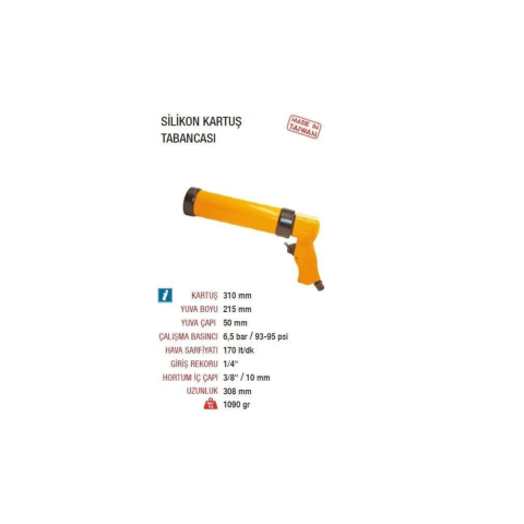 Yama Havalı Silikon Kartuş Tabancası 310mm