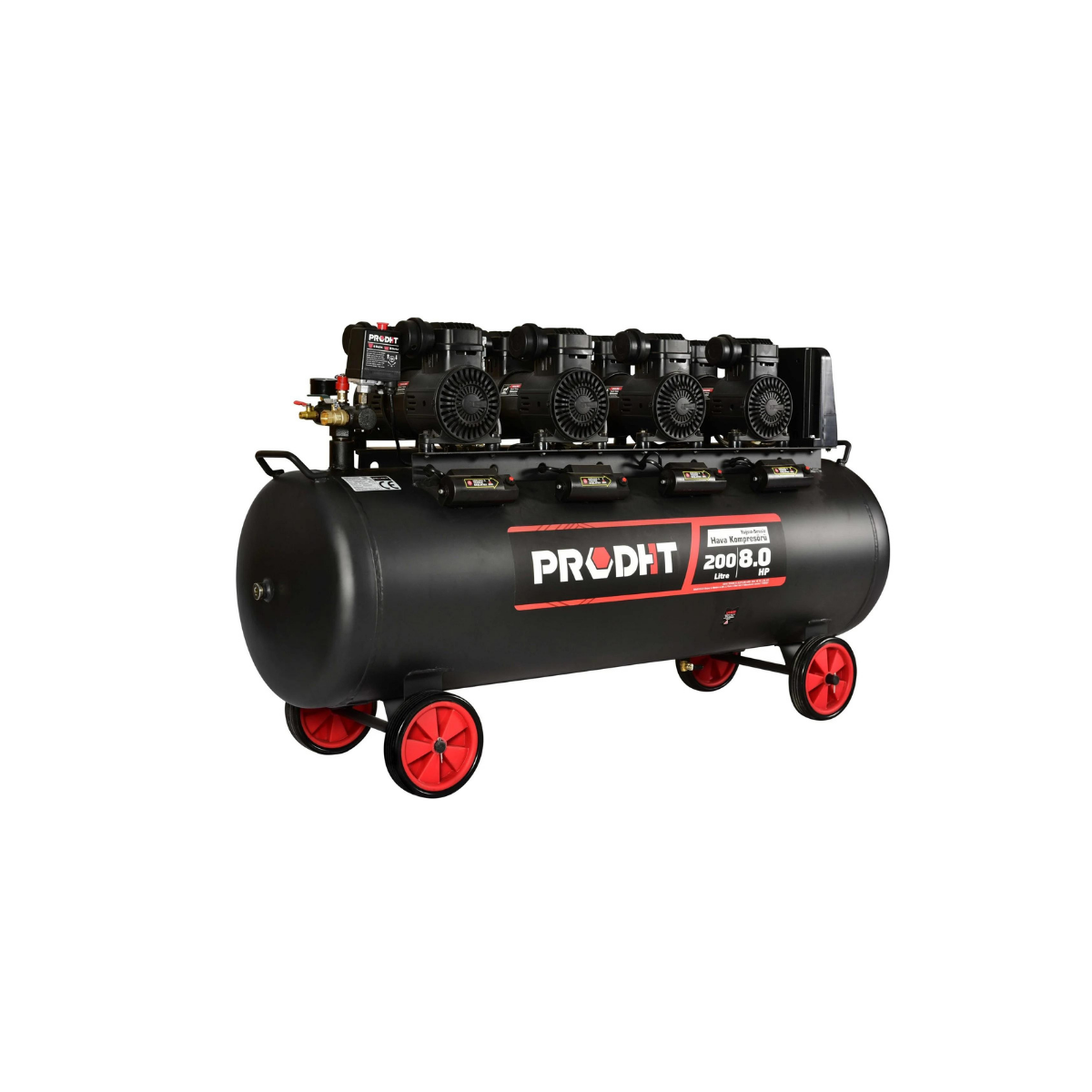 Dht 200 Litre Hava Kompresörü Sessiz 1500W X 4 D17030200