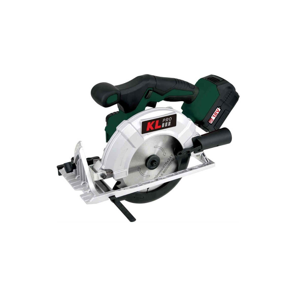 KL Pro KLDAT18B 18 Volt Akülü Kömürsüz Profesyonel Daire Testere Çift Akülü - 2.0 Ah
