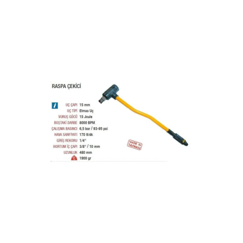 Yama AT-2072 Havalı Raspa Çekici 15mm