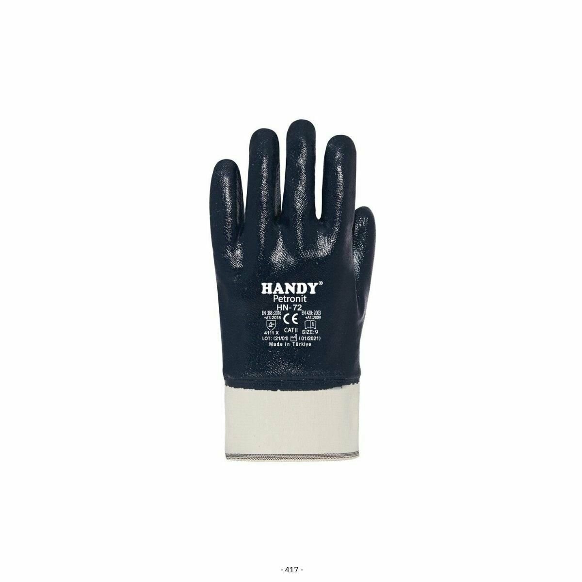 Handy Petronit HN-72 Nitril Petrolcu Eldiveni 10 Beden - 12 Adet