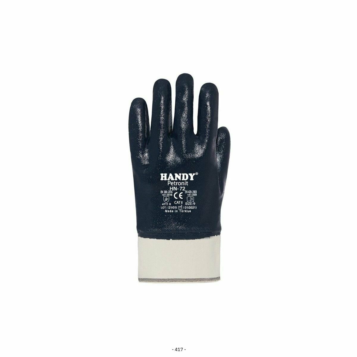 Handy Petronit HN-72 Nitril Petrolcu Eldiveni 10 Beden - 12 Adet