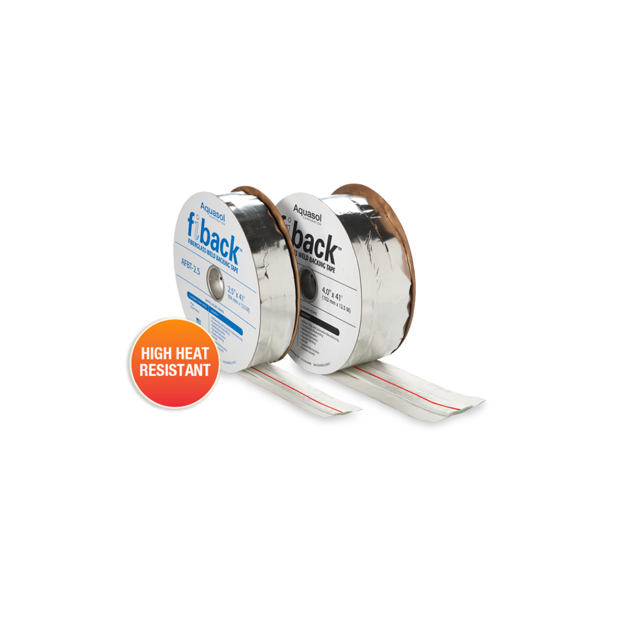 Aquasol Fiback AFBT-4.0 4''x41'' Alüminyum Fiberglas Kaynak Altlığı