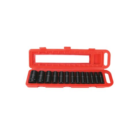 Rotake RT-013K Havalı 1/2'' CRV 6 Köşe Uzun Lokma Ucu Seti 13 Parça