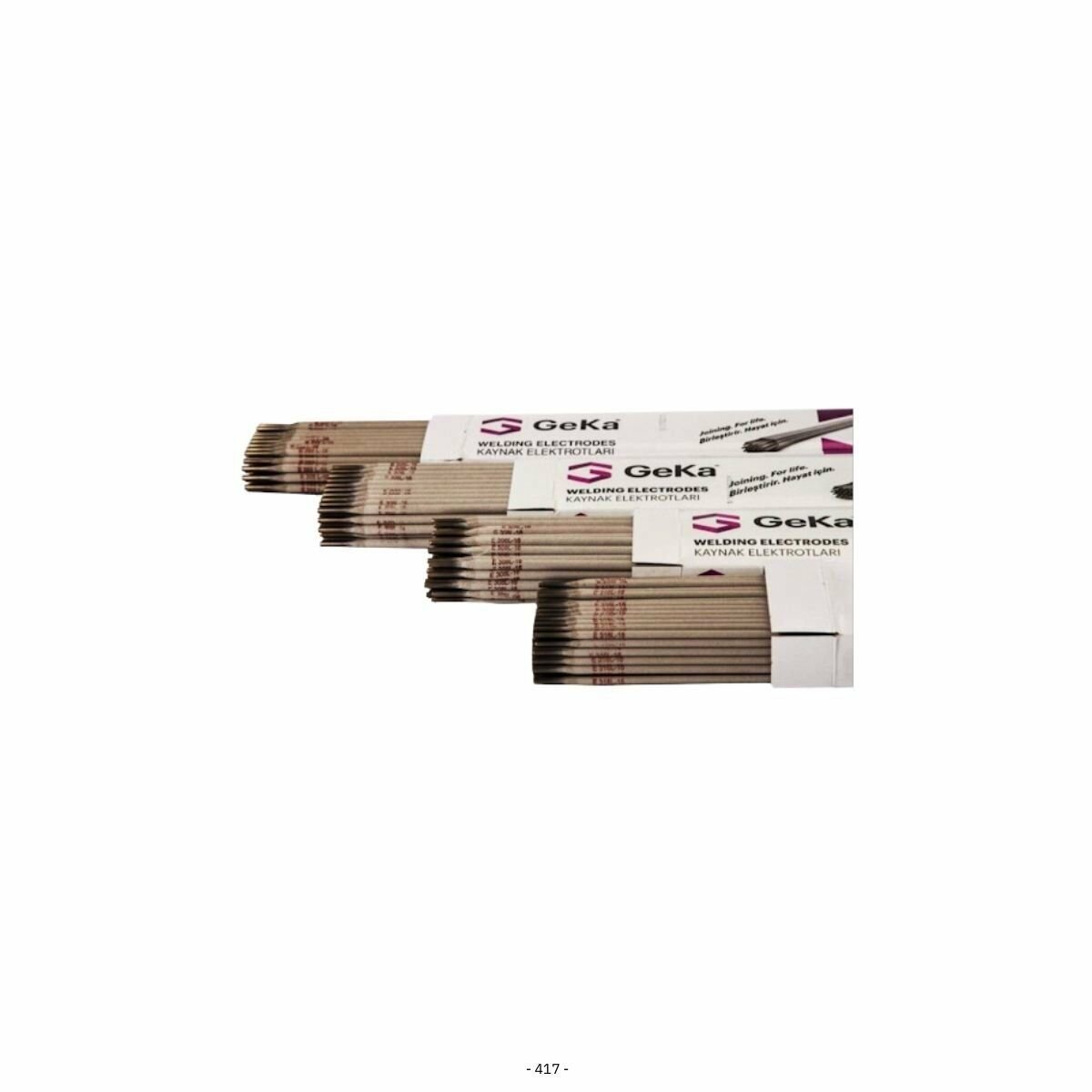 GeKa ELOX R 308 L Paslanmaz Çelik Kaynak Elektrot 2,00x250 MM