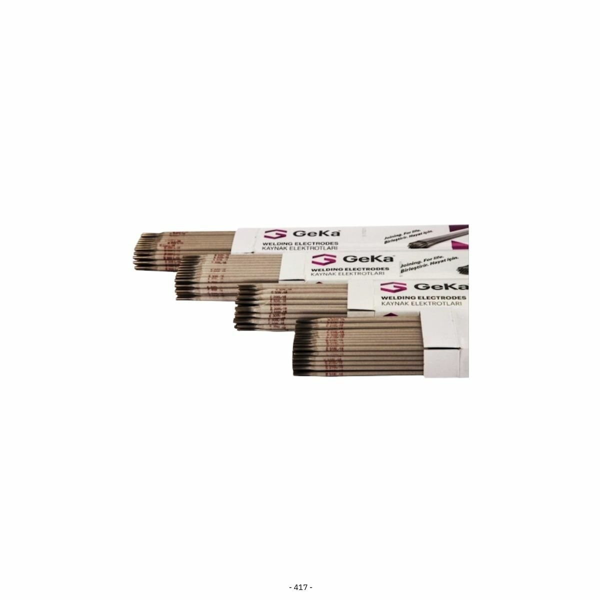 GeKa ELOX R 309L Paslanmaz Çelik Kaynak Elektrot - 2,50x250 MM