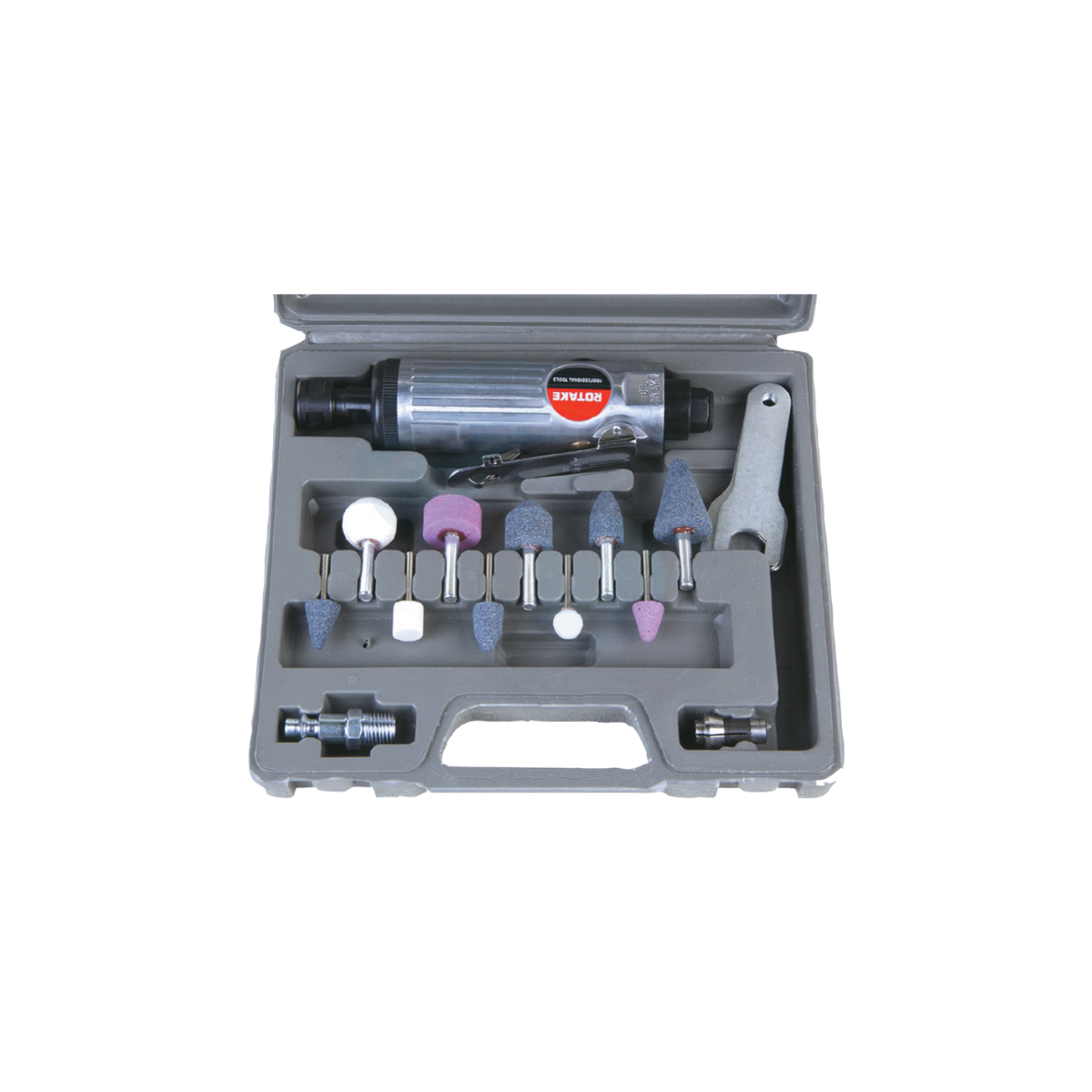 Rotake RT-1206K Havalı 3 - 6mm Kalıpçı Taşlama Makine Seti 16 Parça