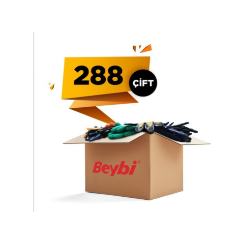 Beybi KN350 Sarı Nitril Eldiven  - 288 Çift No:9