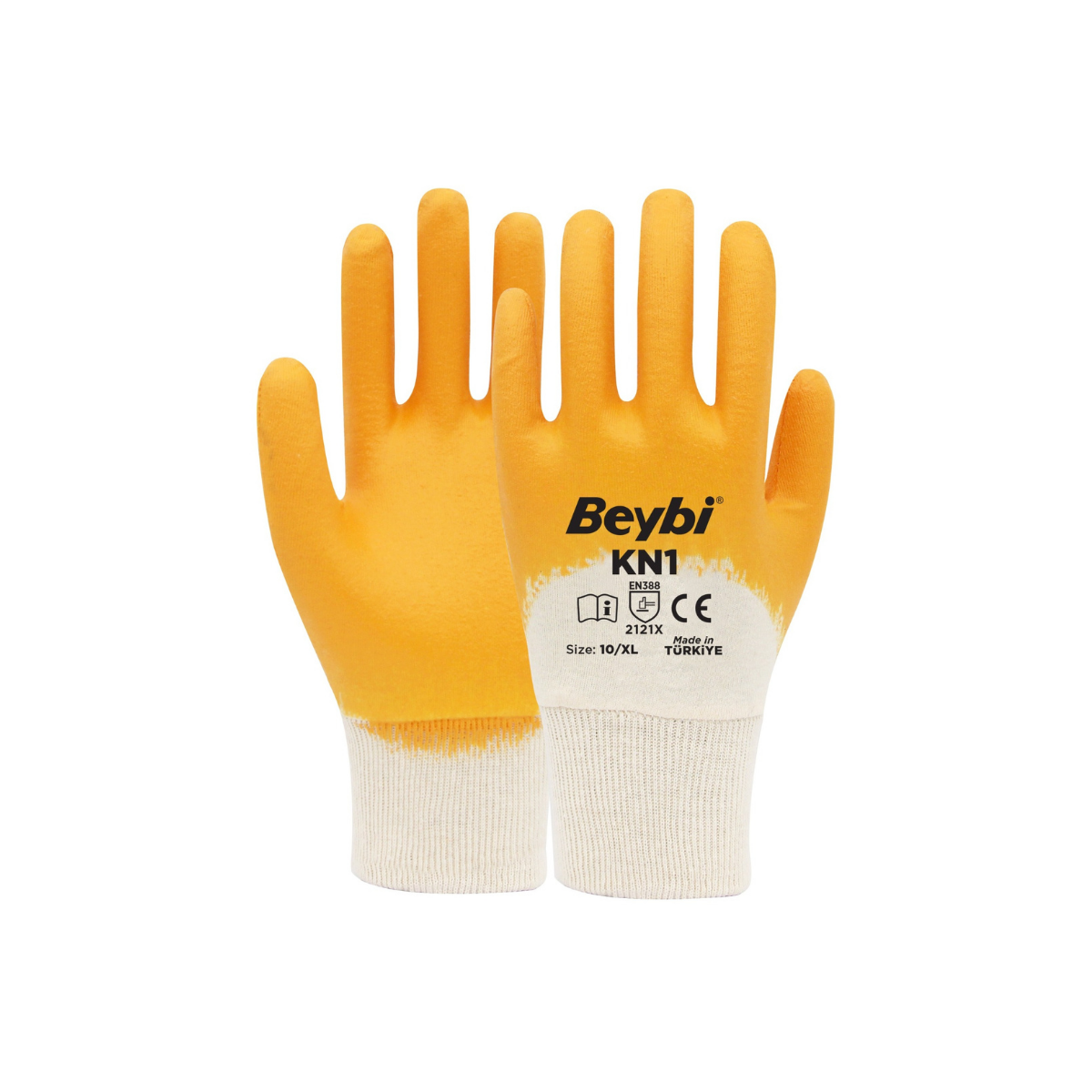 Beybi KN1 Sarı Nitril Eldiven - 288 Çift No:9