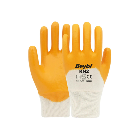 Beybi KN2 Sarı Nitril Eldiven - 288 Çift No:10