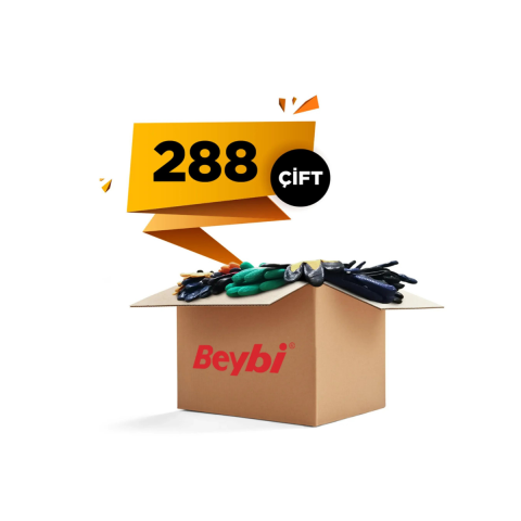 Beybi KN2 Flex Sarı Nitril Eldiven - 288 Çift No:9