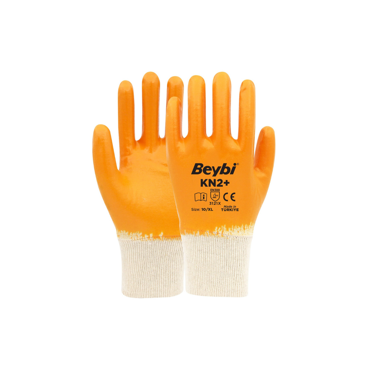 Beybi KN2+ (Plus) Flex Sarı Nitril Eldiven - 288 Çift No:10