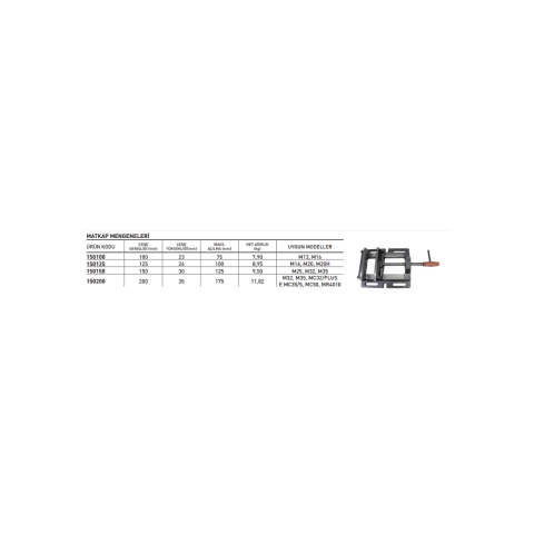 Ozco 150150 150mm Matkap Mengenesi