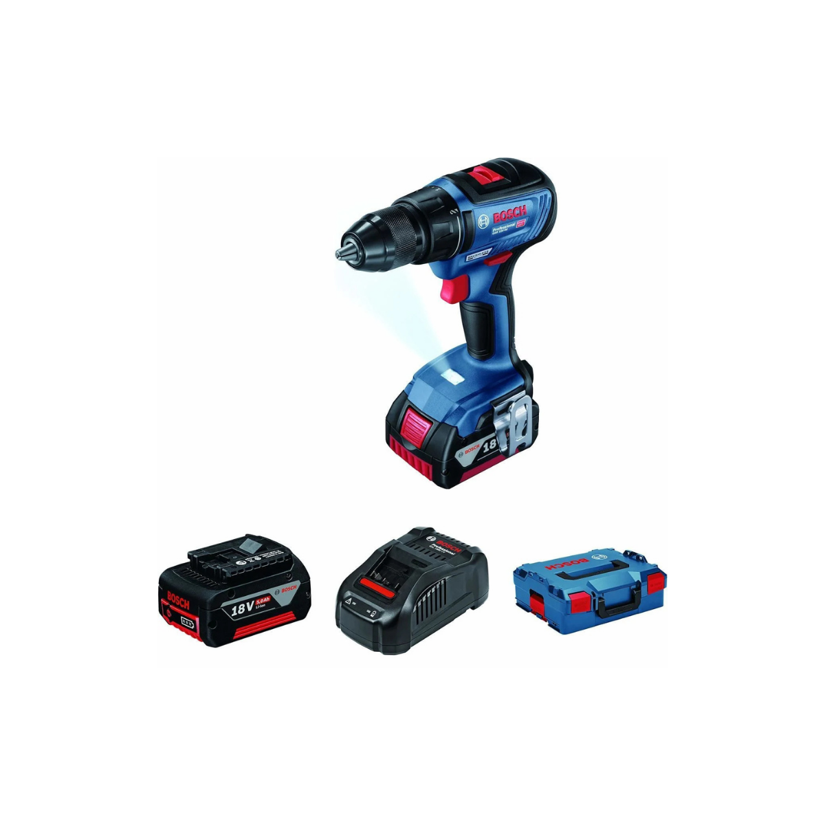 Bosch Akülü Vidalama Matkabı GSR 18V-50 (2 x 5,0 Ah Akü) - 06019H5001