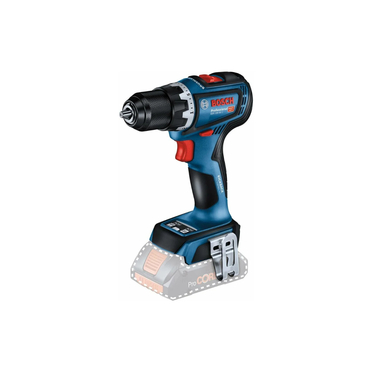Bosch Akülü Vidalama Matkabı GSR 18V-90 C (Aküsüz) - 06019K6000
