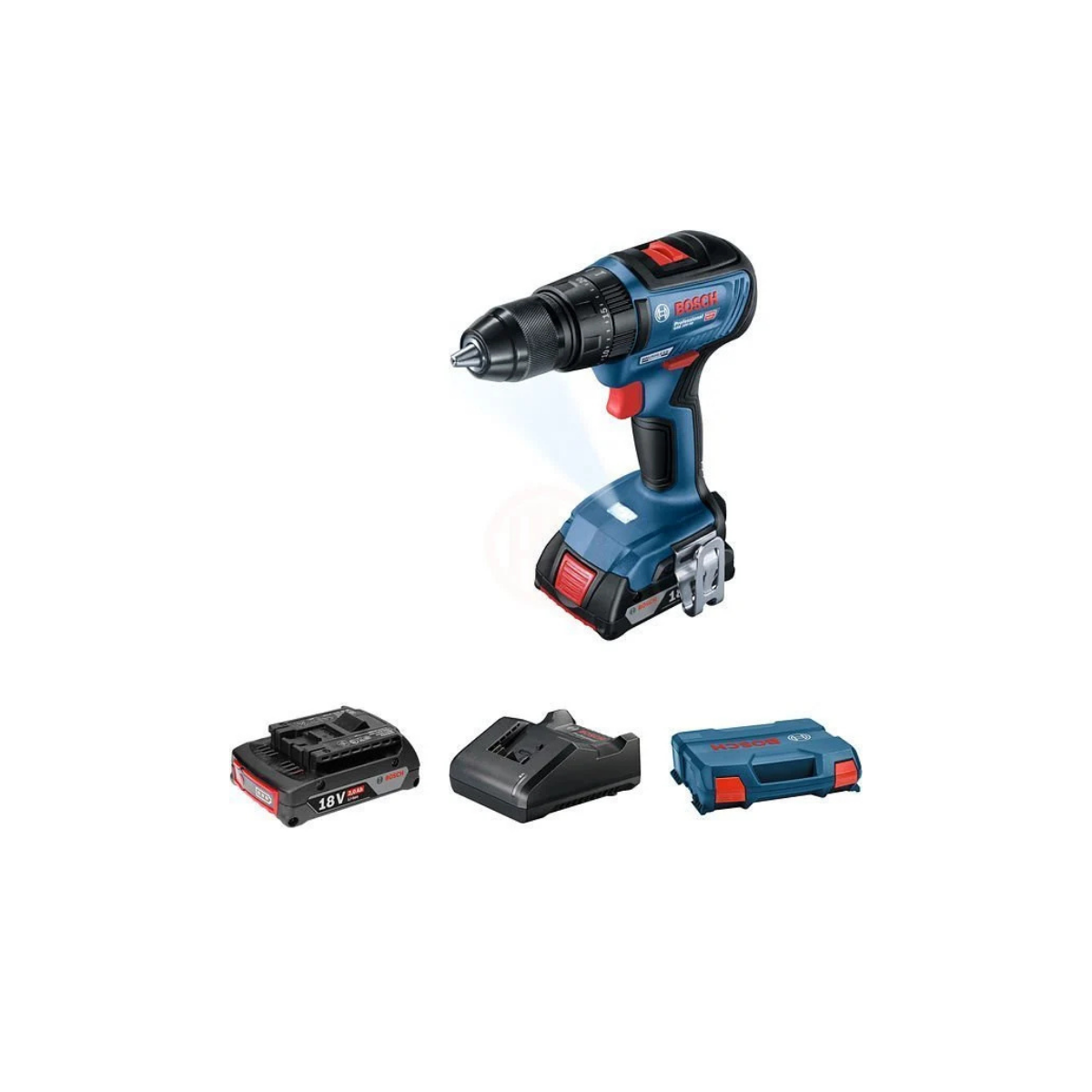 Bosch Akülü Darbeli Vidalama Matkabı GSB 18V-50 (2 x 5,0 Ah Akü) - 06019H5101