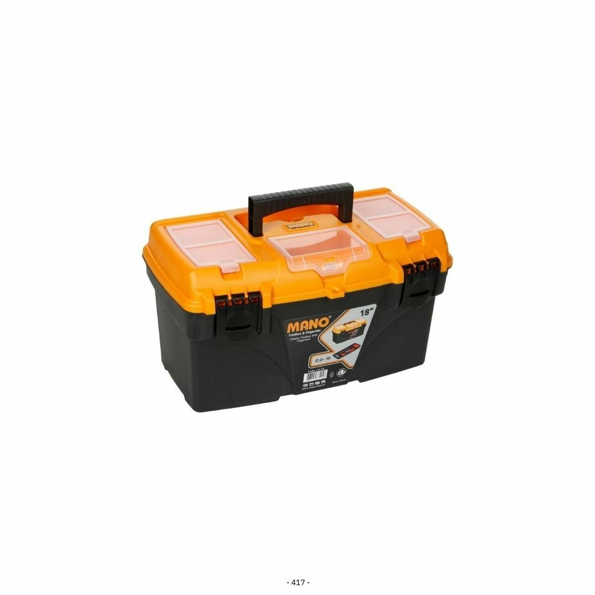 Mano Organizer Klasik Takım Çantası 18''
