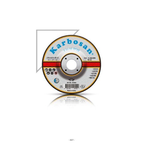 Karbosan Metal Taşlama Taşı 180x8.0 - 10 Adet
