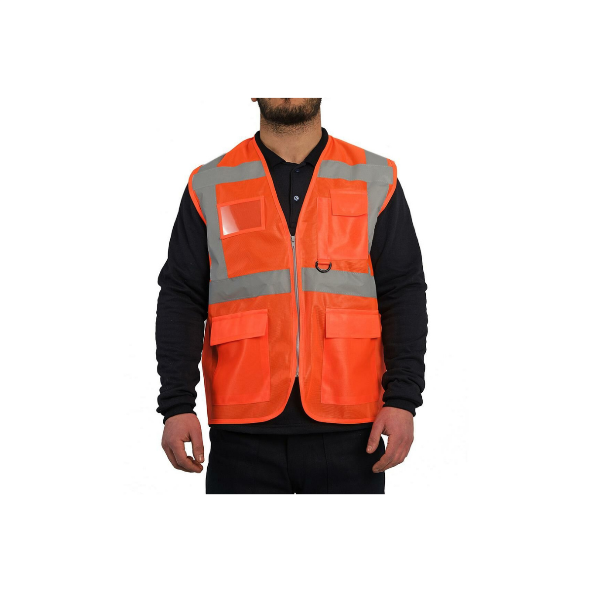 Reflektörlü Mühendis Yeleği Turuncu