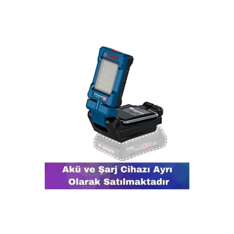 Bosch GLI 18V-800 Akülü Led Çalışma Lambası (Akü ve Şarj Yoktur) 0601443600