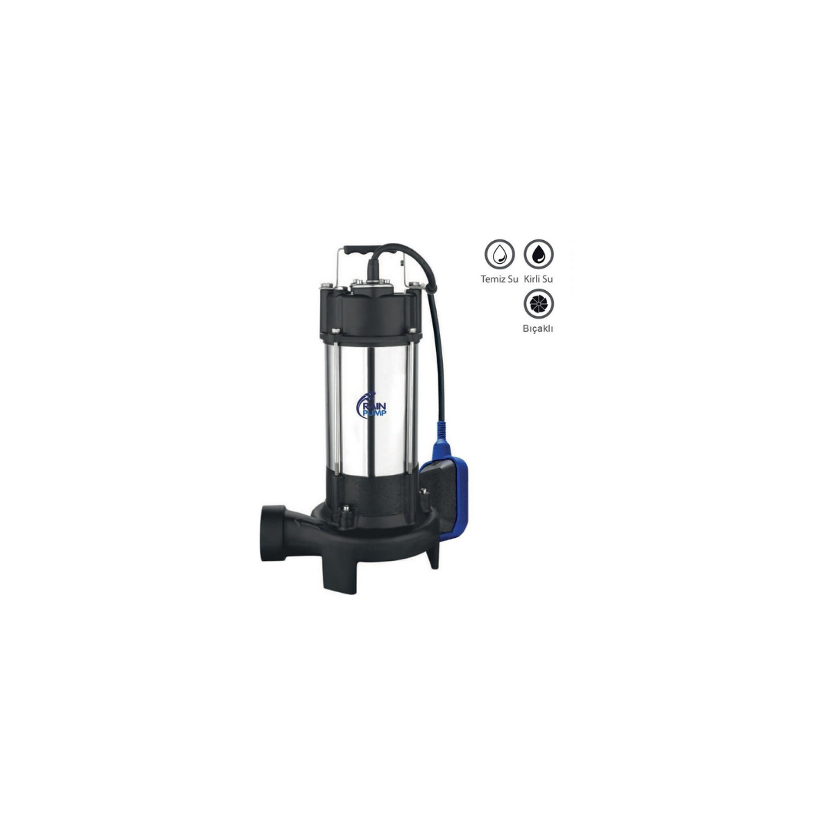 Rainpump WVSD1100WB 1100W Döküm Gövdeli Atık Su Pompası