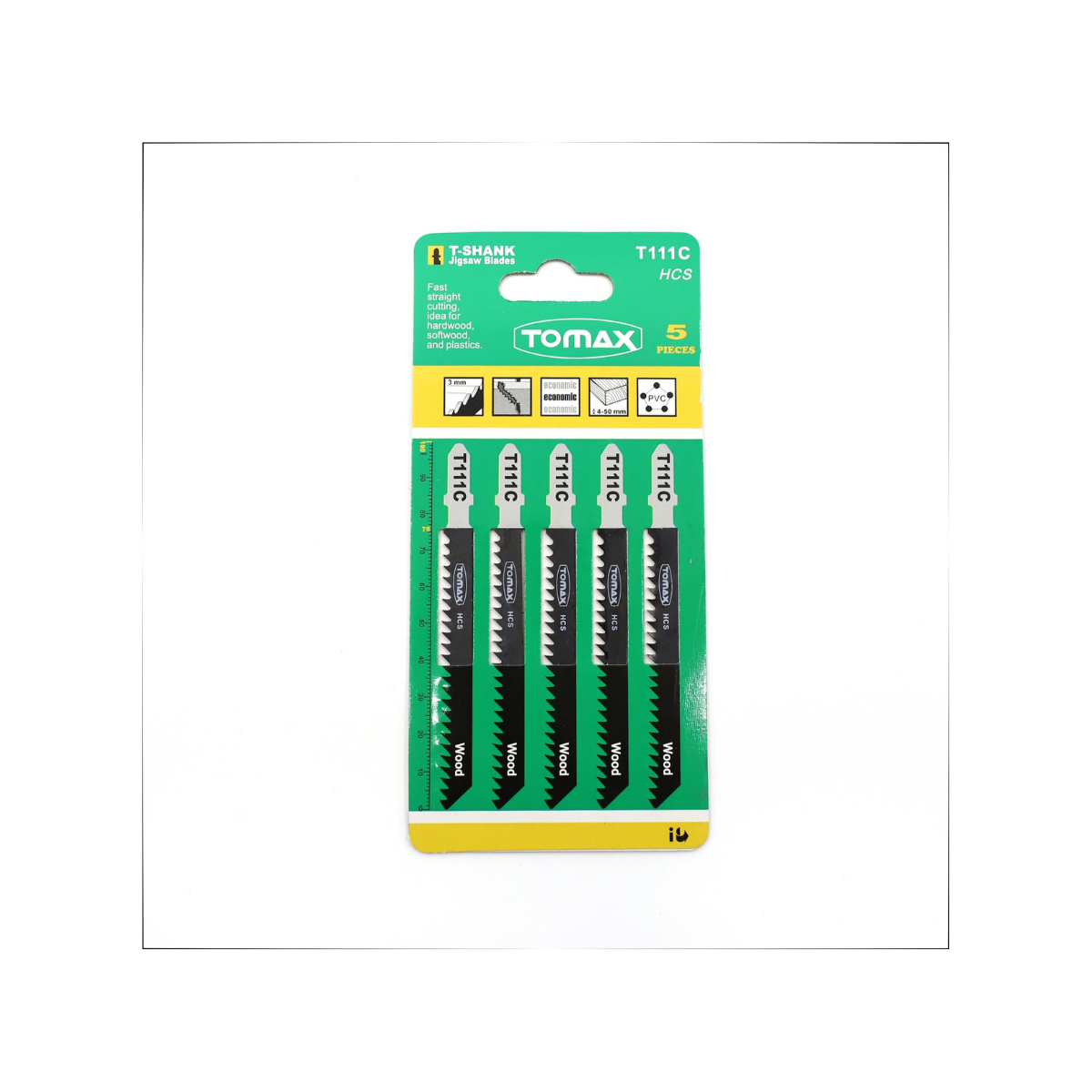 Tomax Normal Kesim Ahşap Dekupaj Ağzı (T111C) - 5 Adet