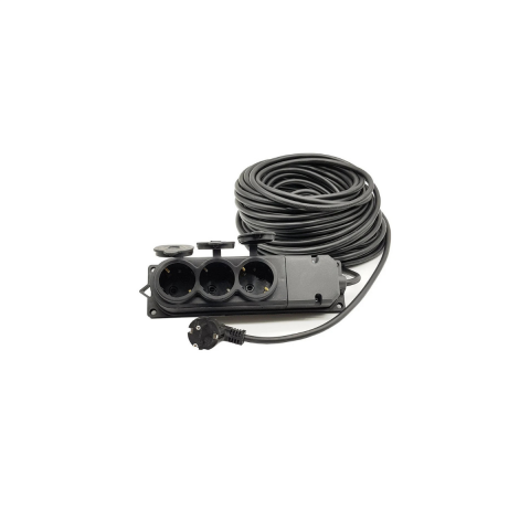 Topart TA01555 Seyyar 3'lü Grup Priz Uzatma Ara Kablo 3x1,5 10 mt