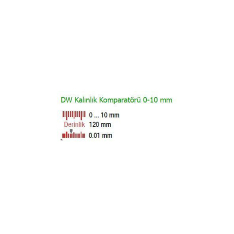 Kalınlık Komparatörü 0 - 10 mm