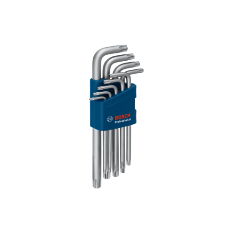 Bosch Profesyonel Alyan Anahtar Takımı Torx 9 Parça (10-50 Mm) - 1600A01TH4