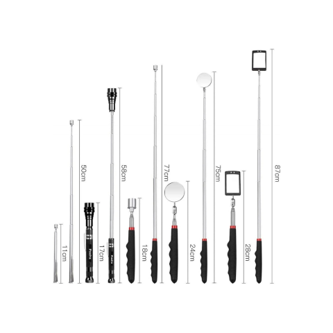 Nt Tools 5 Parça Teleskopik Dikiz Aynası ve Mıknatıslı Parça Yakalama Seti NTH5SET