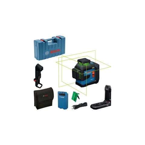 Bosch GLL 80-33 G Akülü 3 x 360° Yeşil Çizgi Lazeri 0601065501