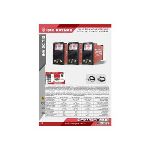 Inv Dc Tig 320 A Kaynak Makinesi