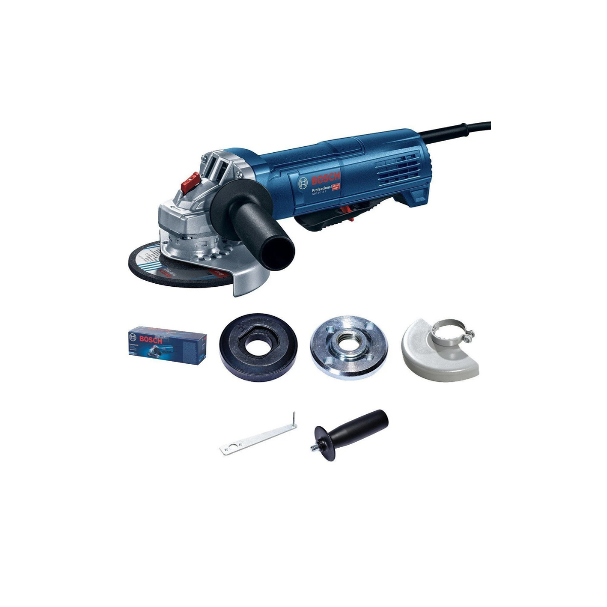 Bosch GWS 9-115 P Koruma Şalterli Avuç Taşlama Makinesi 0601396505