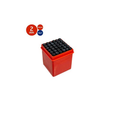 Partner PT03040 Çelik Harf Rakam Zımba Takımı 2 mm (36 Parça)