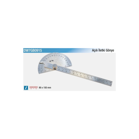 Açılı İletki Gönye 90 x 150 mm