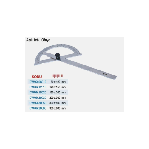 Açılı İletki Gönye 150 x 200 mm