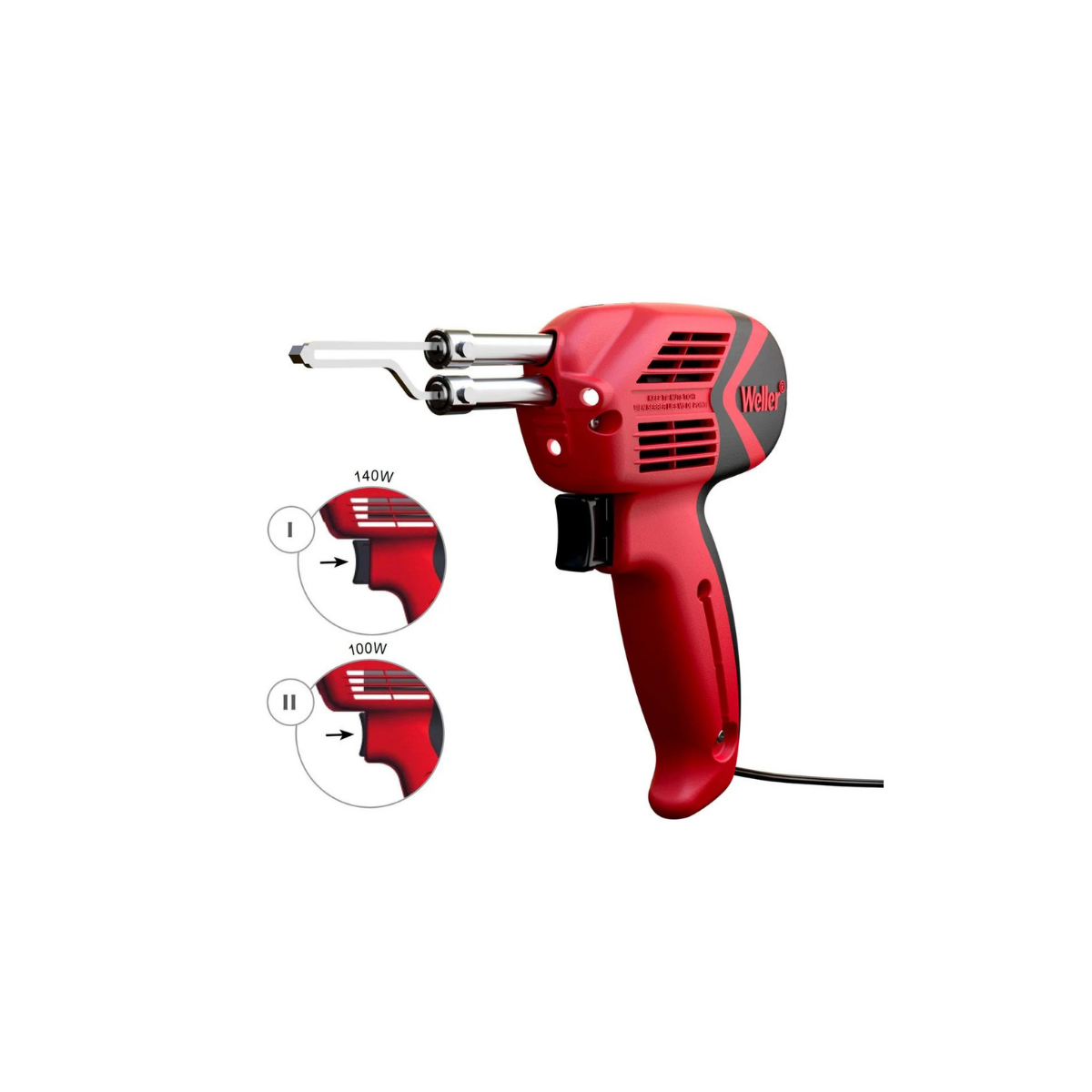 Weller WLG940023C Çift Güçlü Lehim Tabanca Havya 100/140 Watt