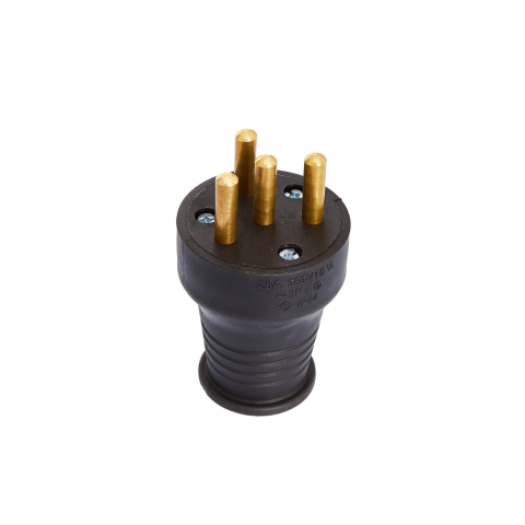 Bylion Trifaze Kauçuk Düz Erkek Fiş 3x25A - 25 Adet