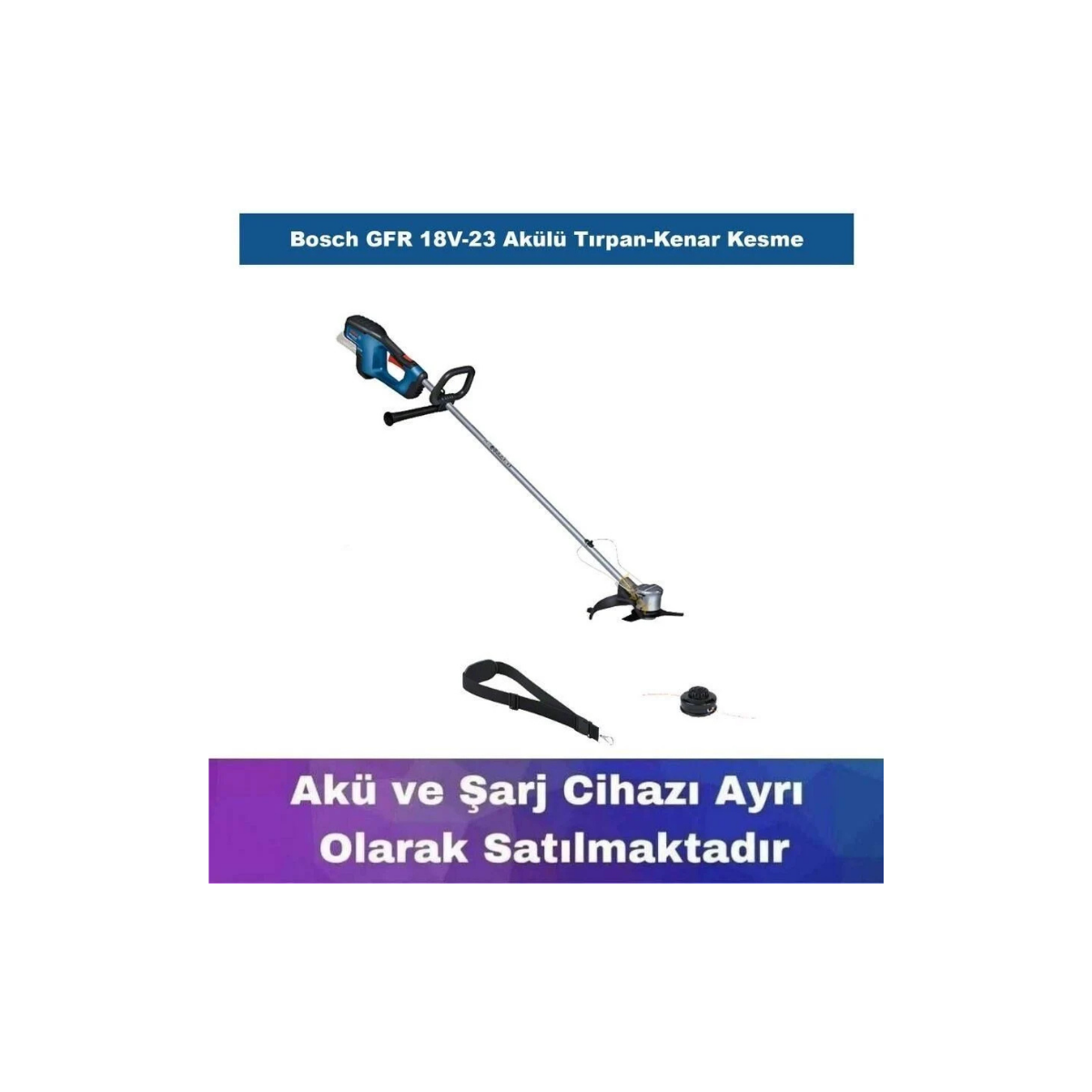 Bosch GFR 18V-23 Akülü Tırpan-Kenar Kesme (Akü ve Şarj Yoktur) 06008D1000