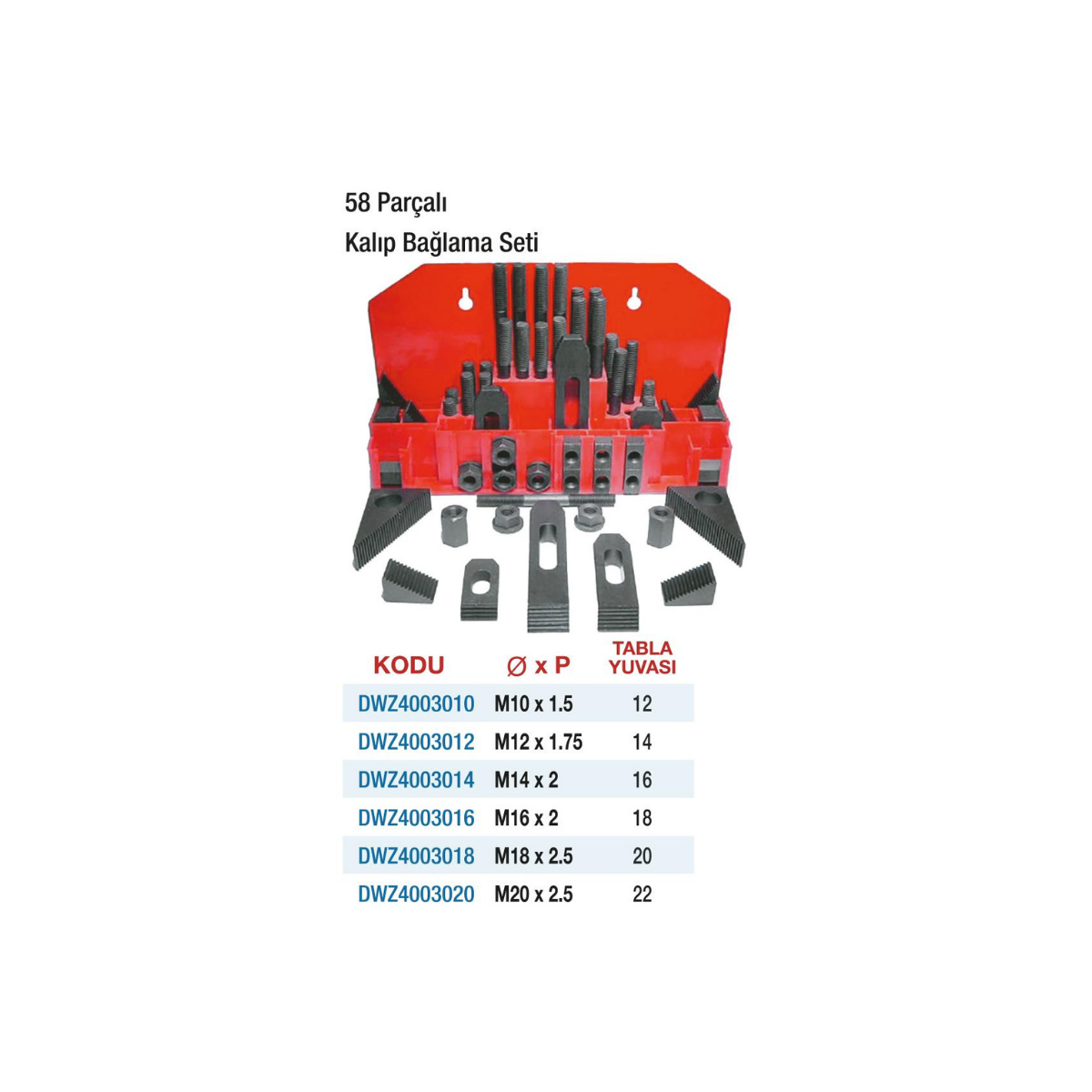 Kalıp Bağlama Setİ 58 Parça