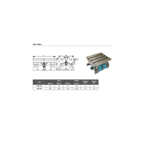 Krasnic 254x178 mm Açılı Tabla