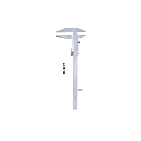 Asimeto Ağır İş Çift Çene Mekanik Kumpas 0-500x0,05 mm