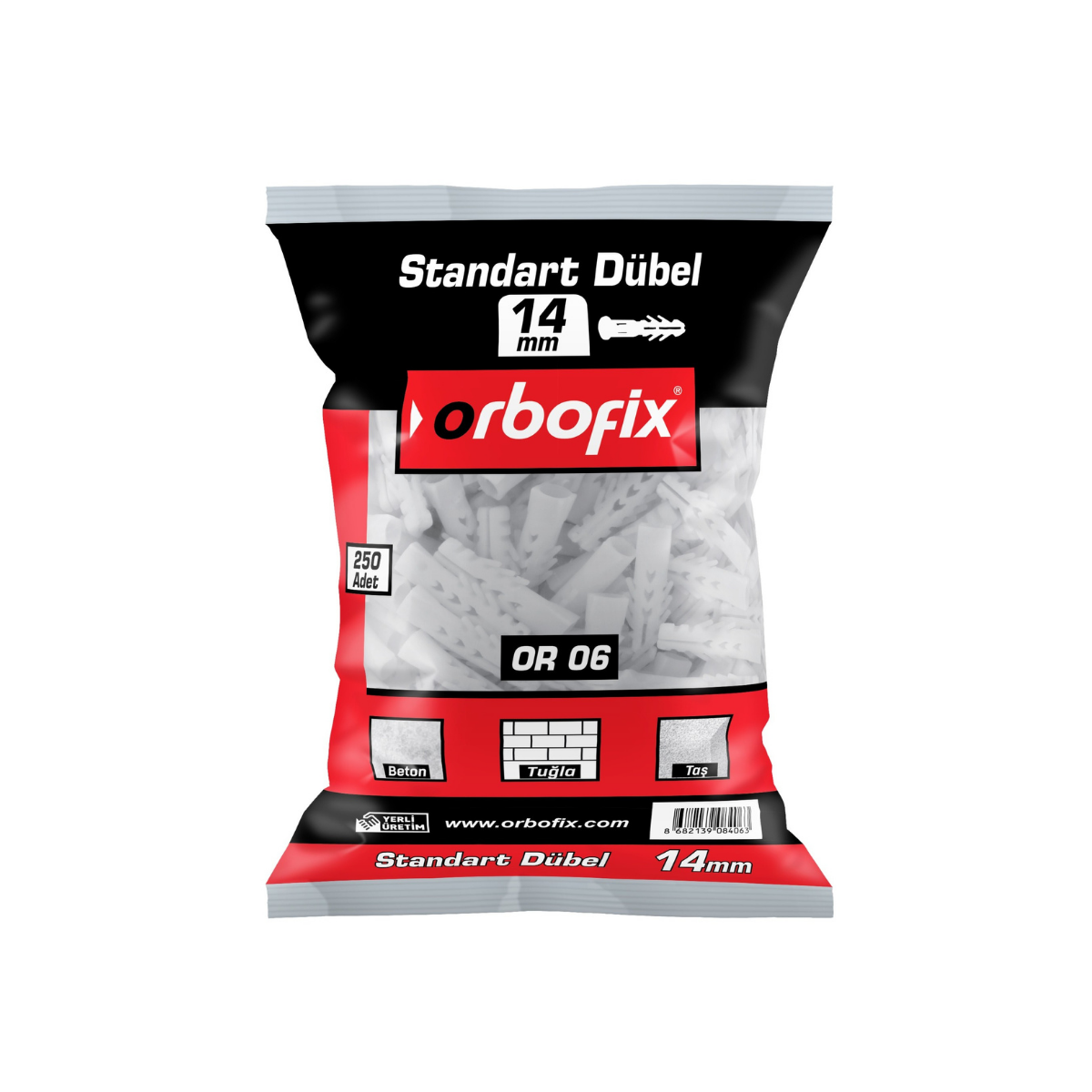Plastik Dubel 14 MM (250 Adet)