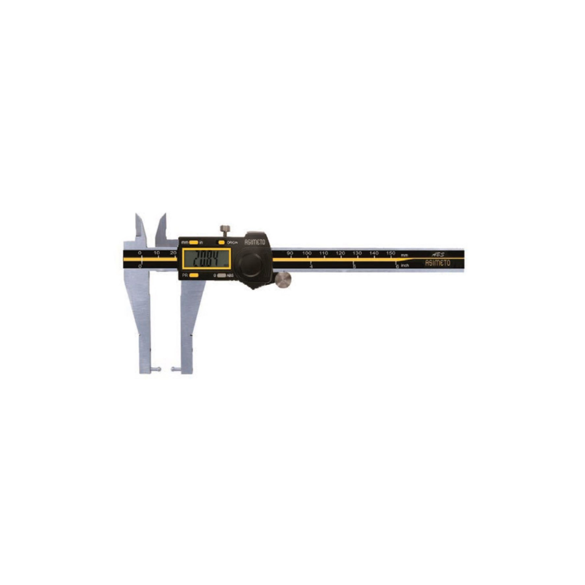 Asimeto Değiştirilebilir Uçlu Dijital Kumpas 0-300X0,01 mm