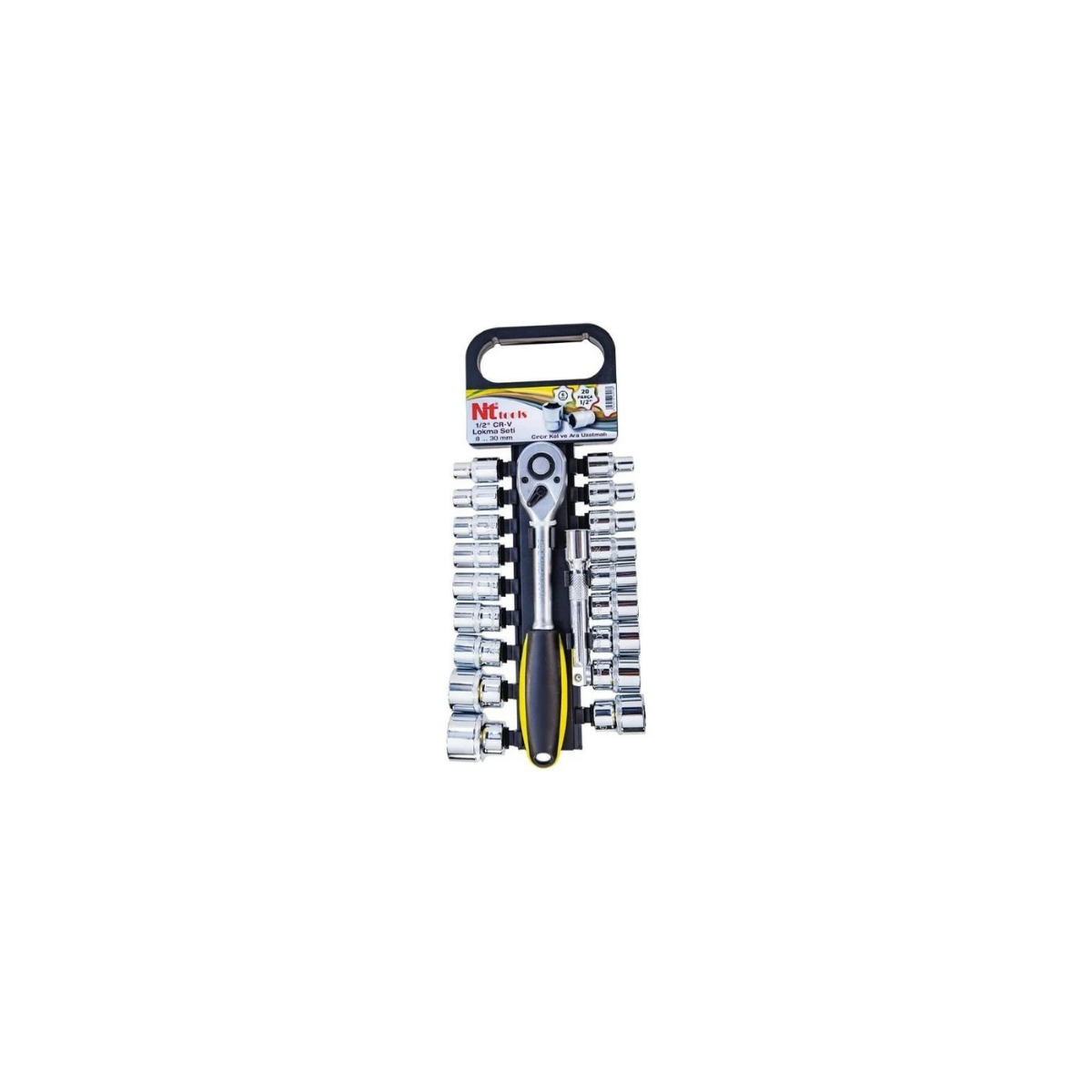 Nt Tools 20 Parça 1/2'' Altı Köşe Lokma Anahtar Takımı NCSET71
