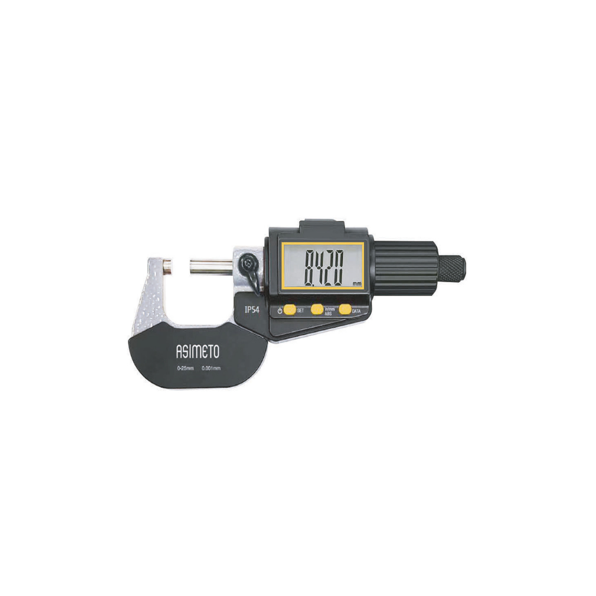 Asimeto AS-116052 100-125mmx0.001 IP54 Dijital Dış Çap Mikrometre