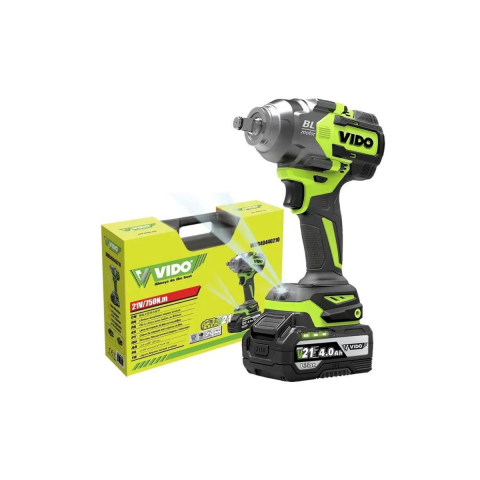 Vido 21V Çift Akülü 4.0 Ah Kömürsüz 1/2'' Somun Sökme