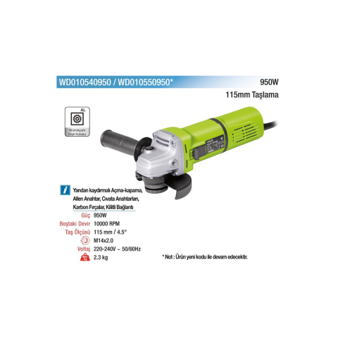 Vido Taşlama Makinesi 950w 115mm