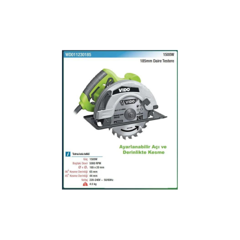 Vido Daire Testere 1500W
